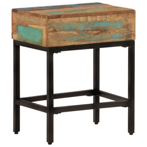 vidaXL Side Table 15.7"x11.8"x20.1" Solid Wood Reclaimed - Image 10