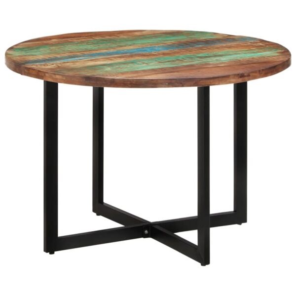 vidaXL Dining Table 43.3"x29.5" Solid Wood Reclaimed - Image 10