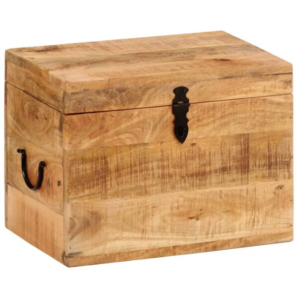 vidaXL Storage Box 15.4"x11"x12.2" Solid Wood Mango