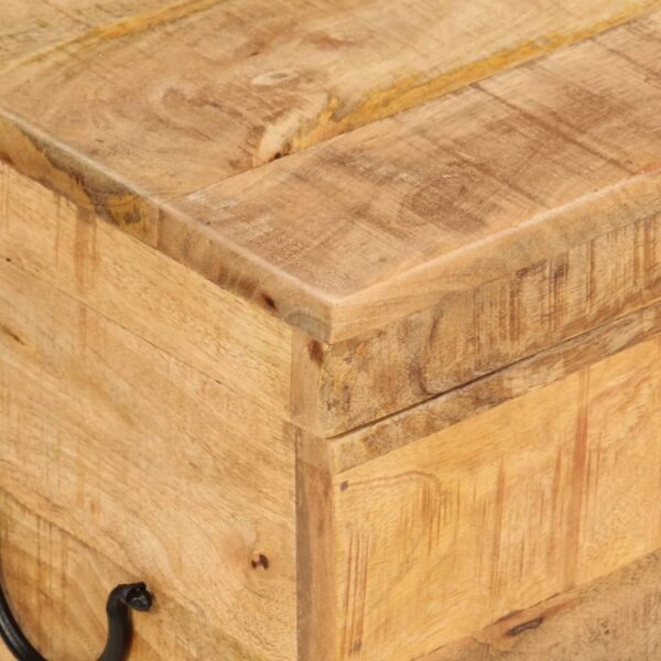 vidaXL Storage Box 15.4"x11"x12.2" Solid Wood Mango - Image 5