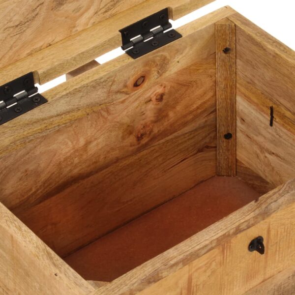 vidaXL Storage Box 15.4"x11"x12.2" Solid Wood Mango - Image 8