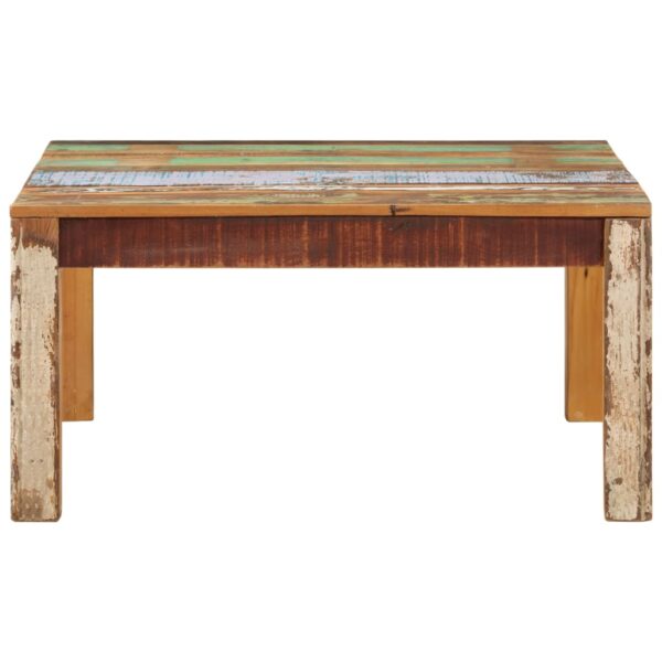 vidaXL Coffee Table 31.5"x31.5"x15.7" Solid Reclaimed Wood - Image 2