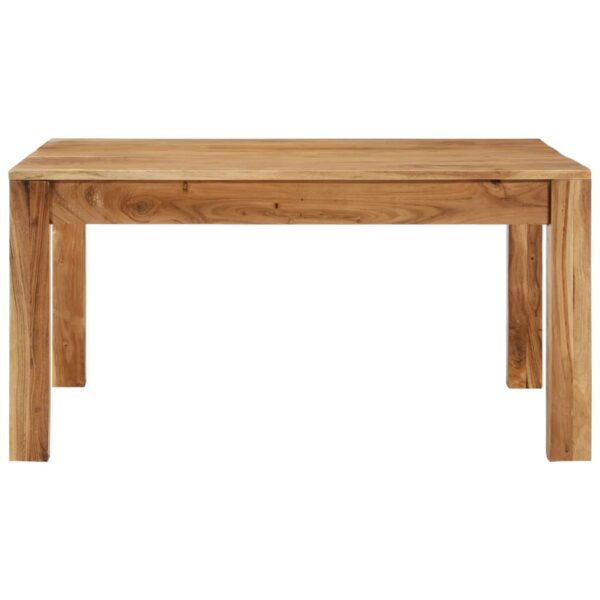 vidaXL Coffee Table 31.5"x31.5"x15.7" Solid Acacia Wood - Image 2