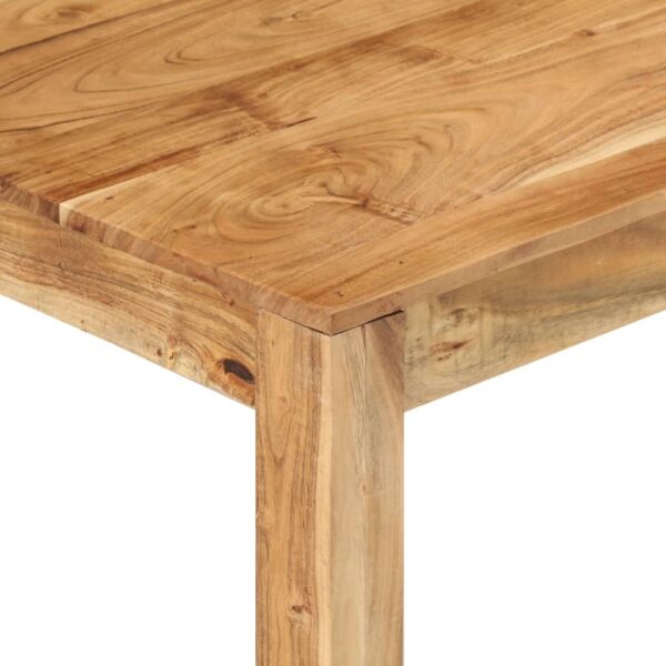 vidaXL Coffee Table 31.5"x31.5"x15.7" Solid Acacia Wood - Image 3