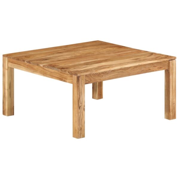 vidaXL Coffee Table 31.5"x31.5"x15.7" Solid Acacia Wood - Image 8