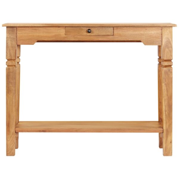 vidaXL Console Table 39.4"x15.7"x29.9" Solid Wood Acacia - Image 2