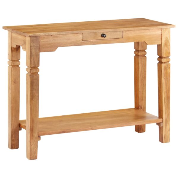 vidaXL Console Table 39.4"x15.7"x29.9" Solid Wood Acacia - Image 11