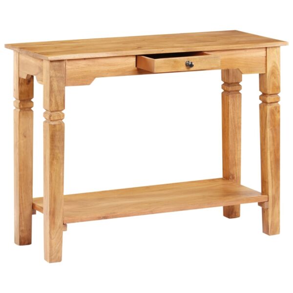 vidaXL Console Table 39.4"x15.7"x29.9" Solid Wood Acacia - Image 3