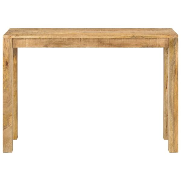 vidaXL Console Table 43.3"x13.8"x29.9" Rough Mango Wood - Image 2