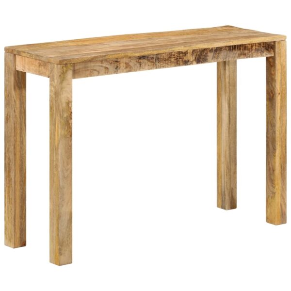 vidaXL Console Table 43.3"x13.8"x29.9" Rough Mango Wood - Image 11