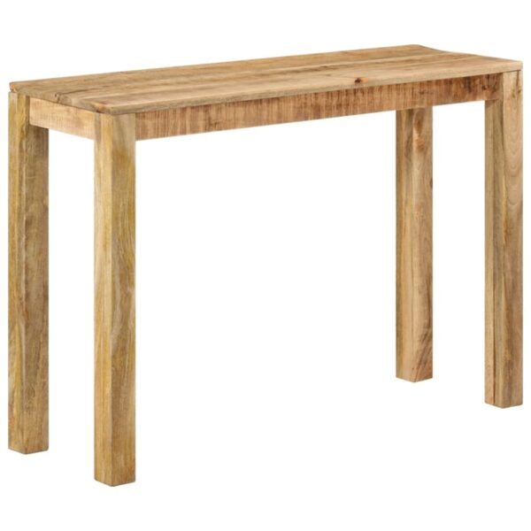 vidaXL Console Table 43.3"x13.8"x29.9" Rough Mango Wood - Image 8