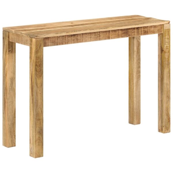 vidaXL Console Table 43.3"x13.8"x29.9" Rough Mango Wood - Image 9