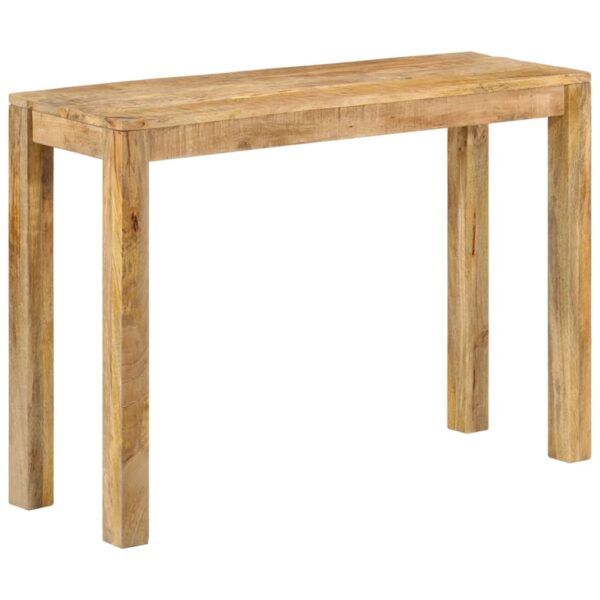 vidaXL Console Table 43.3"x13.8"x29.9" Rough Mango Wood - Image 10