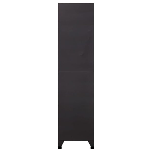 vidaXL Locker Cabinet Anthracite 35.4"x17.7"x70.9" Steel - Image 4