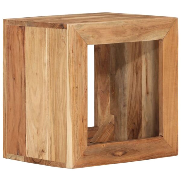 vidaXL Stool 15.7"x11.8"x15.7" Solid Wood Acacia