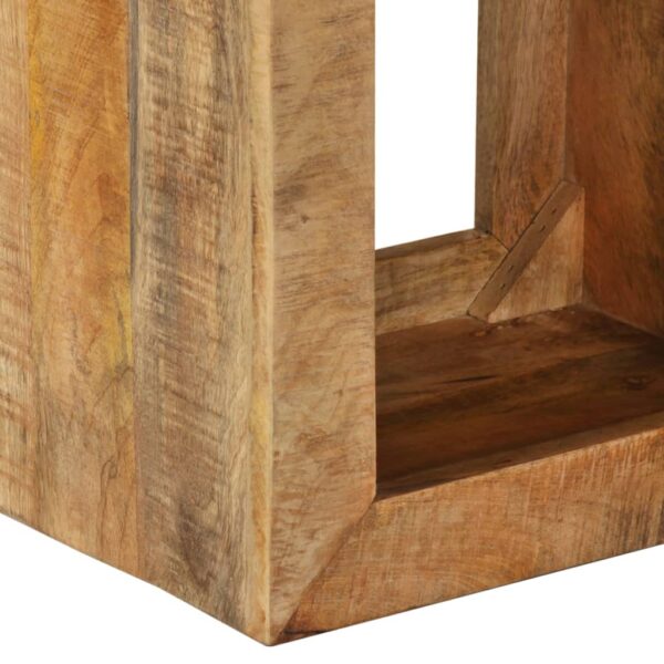 vidaXL Stool 15.7"x11.8"x15.7" Solid Wood Mango - Image 6