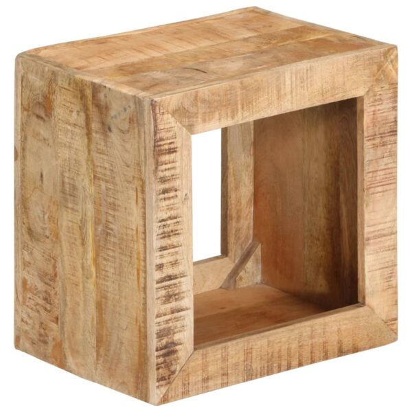 vidaXL Stool 15.7"x11.8"x15.7" Solid Wood Mango - Image 8