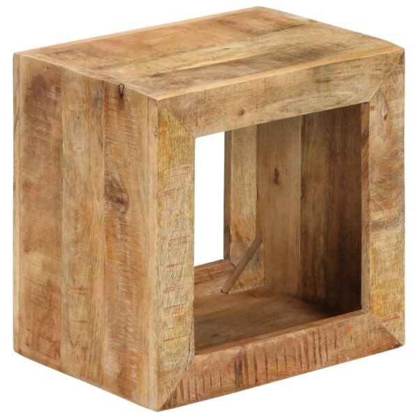 vidaXL Stool 15.7"x11.8"x15.7" Solid Wood Mango - Image 9