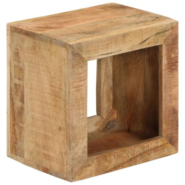 vidaXL Stool 15.7"x11.8"x15.7" Solid Wood Mango - Image 10