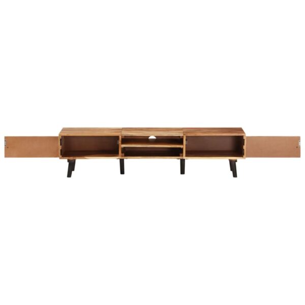 vidaXL TV Stand 57.1"x13.8"x13.8" Solid Wood Acacia - Image 3