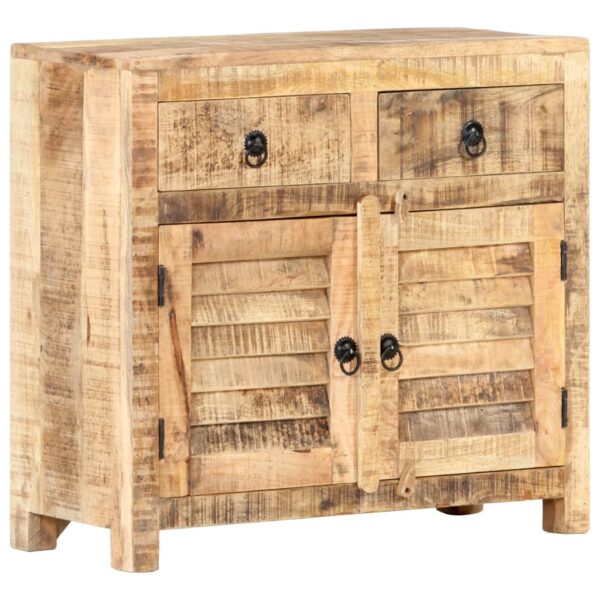 vidaXL Sideboard 27.6"x11.8"x26.8" Solid Wood Mango - Image 12