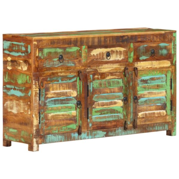 vidaXL Sideboard 43.3"x11.8"x25.6" Solid Wood Reclaimed - Image 12