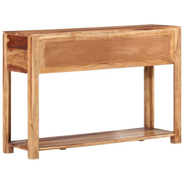 vidaXL Console Table 43.3"x13.8"x29.5" Solid Wood Acacia - Image 4