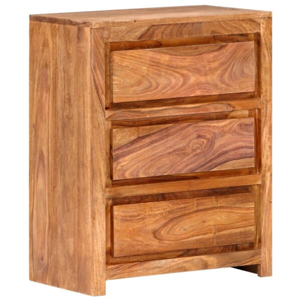 vidaXL Drawer Cabinet 23.6"x13"x29.5" Solid Wood Acacia - Image 11