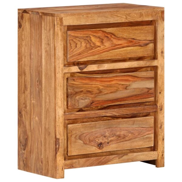 vidaXL Drawer Cabinet 23.6"x13"x29.5" Solid Wood Acacia - Image 8