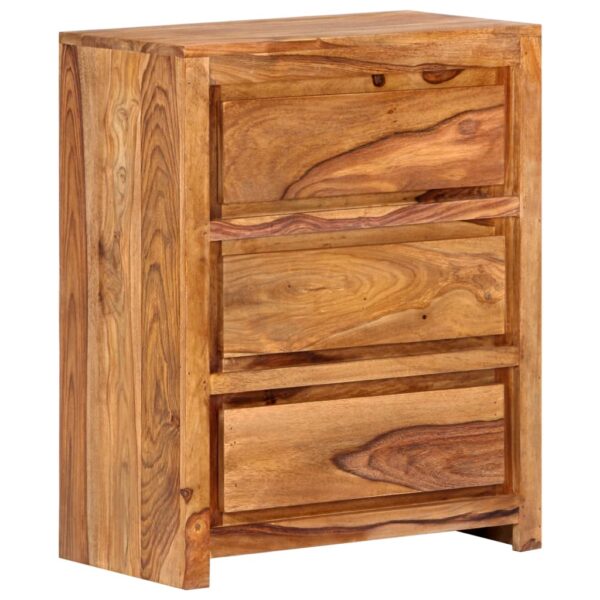 vidaXL Drawer Cabinet 23.6"x13"x29.5" Solid Wood Acacia - Image 9