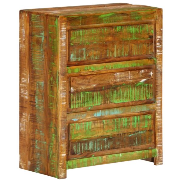 vidaXL Drawer Cabinet Multicolor 23.6"x13"x29.5" Solid Wood Reclaimed - Image 11