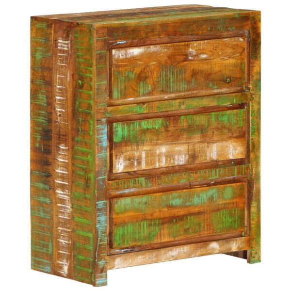 vidaXL Drawer Cabinet Multicolor 23.6"x13"x29.5" Solid Wood Reclaimed - Image 8