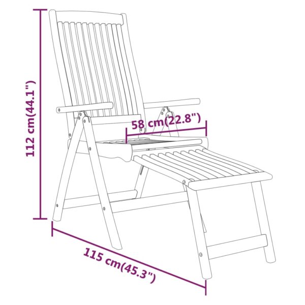 vidaXL 7 Piece Patio Dining Set Solid Wood Eucalyptus - Image 12