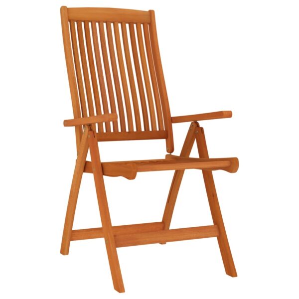 vidaXL Folding Patio Chairs 8 pcs Solid Wood Eucalyptus - Image 3