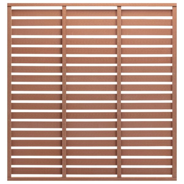 vidaXL Fence Panel WPC 70.9"x70.9" Brown