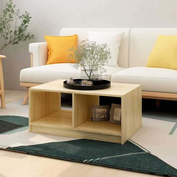 vidaXL Coffee Table 29.5"x19.7"x13.2" Solid Pinewood