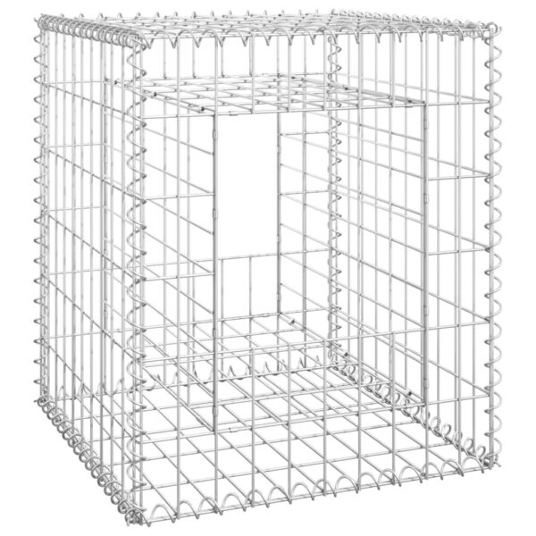 vidaXL Gabion Basket Posts 2 pcs 19.7"x19.7"x23.6" Iron - Image 3