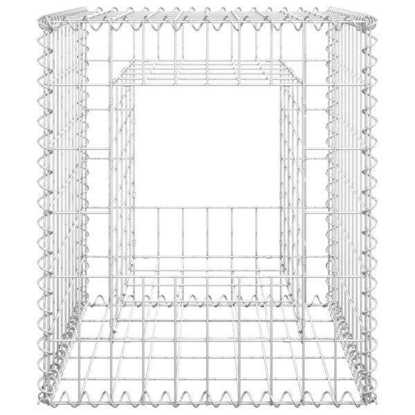 vidaXL Gabion Basket Posts 2 pcs 19.7"x19.7"x23.6" Iron - Image 4