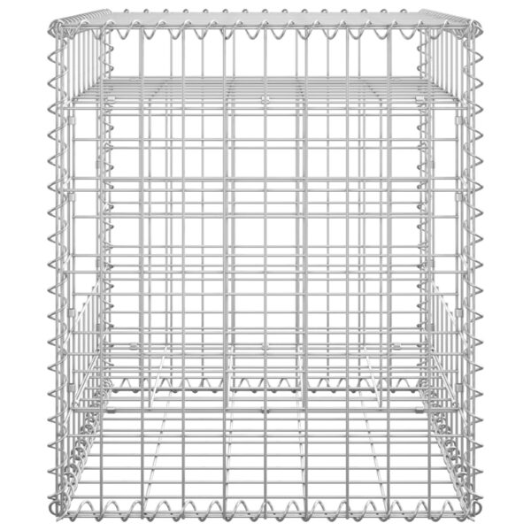 vidaXL Gabion Basket Posts 2 pcs 19.7"x19.7"x23.6" Iron - Image 5