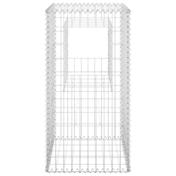 vidaXL Gabion Basket Posts 2 pcs 19.7"x19.7"x39.4" Iron - Image 4