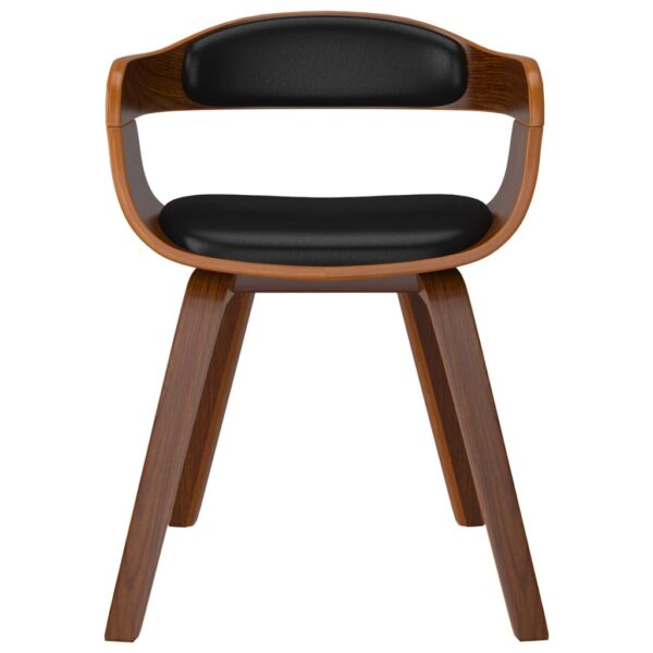 vidaXL Dining Chair Black Bentwood and Faux Leather - Image 3