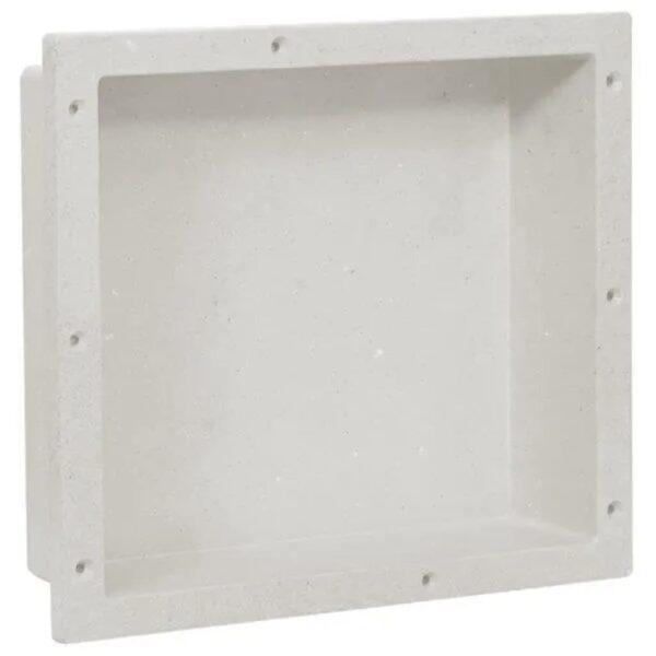 vidaXL Shower Niche Matt White 16.1"x14.2"x3.9"