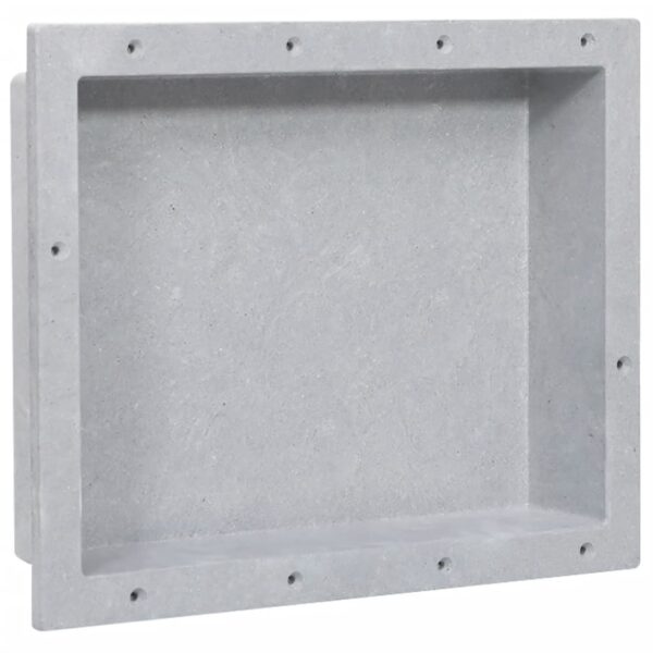 vidaXL Shower Niche Matt Gray 16.1"x20.1"x3.9"