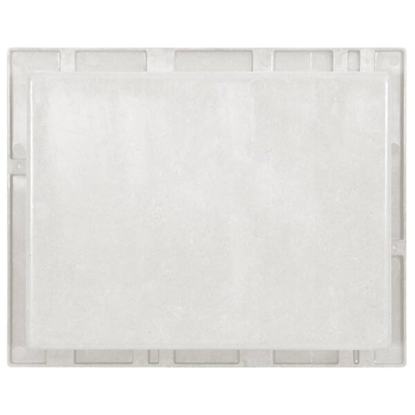 vidaXL Shower Niche Matt White 16.1"x20.1"x3.9" - Image 4