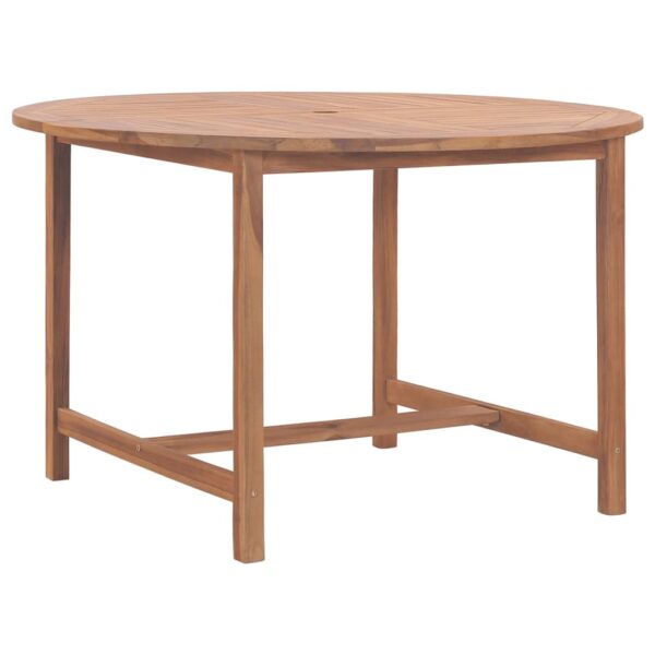 vidaXL Patio Dining Table Ã˜43.3"x29.5" Solid Wood Teak