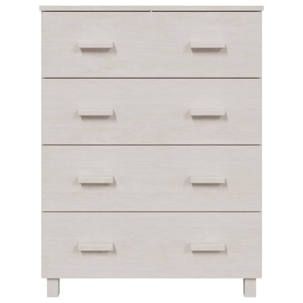 vidaXL Sideboard HAMAR White 31.1"x15.7"x40.7" Solid Wood Pine - Image 3