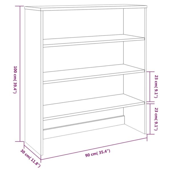 vidaXL Top for Highboard HAMAR Honey Brown 35.4"x11.8"x39.4" Solid Wood Pine - Image 8