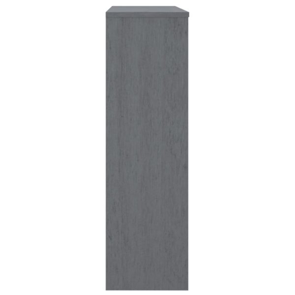 vidaXL Top for Highboard HAMAR Dark Gray 35.4"x11.8"x39.4" Solid Wood Pine - Image 4