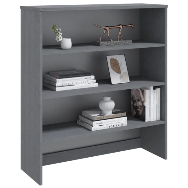 vidaXL Top for Highboard HAMAR Dark Gray 35.4"x11.8"x39.4" Solid Wood Pine - Image 5