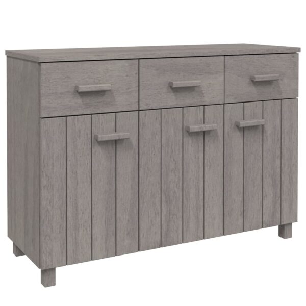 vidaXL Sideboard HAMAR Light Gray 44.5"x15.7"x31.5" Solid Wood Pine - Image 2